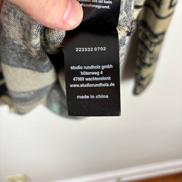 Rundholz Black Label Comic Print Pullover Small cotton modal wool asymmetric - Picture 10 of 10